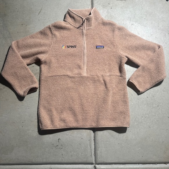 Patagonia Sweaters - Patagonia Fleece Pullover Womens Large Brown Wool Blend 22935 EXCELLENT 1/4 Zip